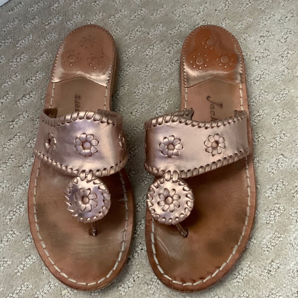 Jack Rogers Rose Gold Size 8.5